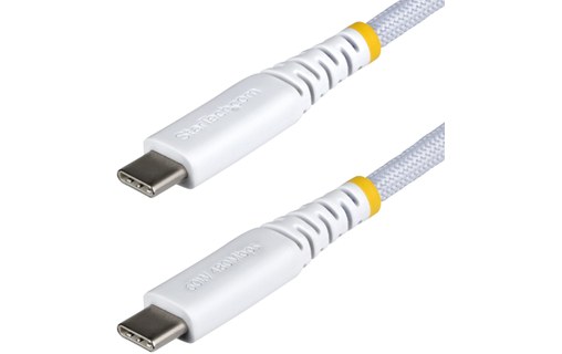 Câble USB-C - StarTech - 60 W - 15 cm - Nylon - Blanc