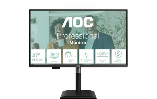 Écran 27" AOC Q27P4CV - 120 Hz USB-C