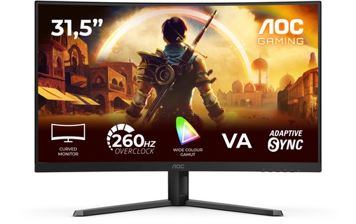 Écran Incurvé 31,5" AOC G4 C32G42ZE - 260 Hz