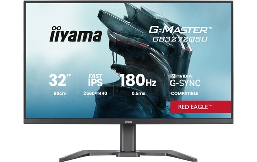 Écran Gaming 31,5" iiyama G-MASTER GB3272QSU-B1 - 180 Hz USB-C
