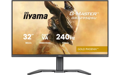Écran Gaming 31,5" iiyama G-MASTER GB3295QSU-B1 - 240 Hz USB-C