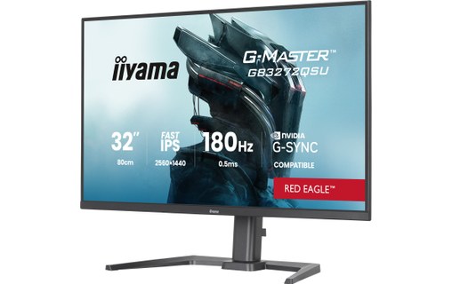 Écran Gaming 31,5" iiyama G-MASTER GB3272QSU-B1 - 180 Hz USB-C