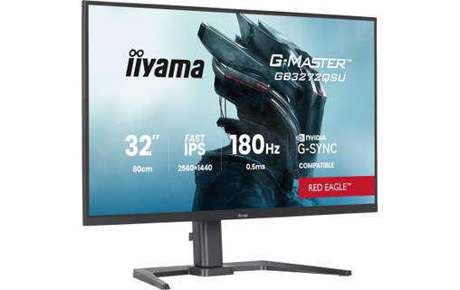 Écran Gaming 31,5" iiyama G-MASTER GB3272QSU-B1 - 180 Hz USB-C