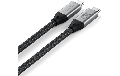 Câble USB-C - Satechi Pro Cable V2 - 240 W 120 Gbit/s - USB 4 - 1,2 m - Argent