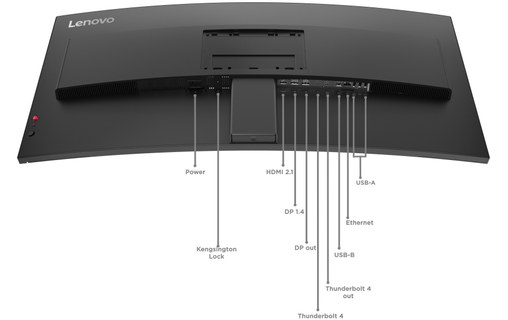 Écran Incurvé 39,7" Lenovo ThinkVision P40WD-40 - 120 Hz USB-C