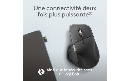 Souris sans fil Logitech MX Master 4 for Business - Graphite - Ergonomique