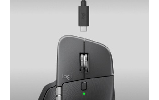Souris sans fil Logitech MX Master 4 for Business - Graphite - Ergonomique