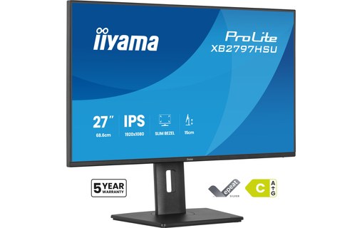 Écran 27" iiyama ProLite XB2797HSU-B1 - 120 Hz