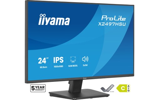 Écran 23,8" iiyama ProLite X2497HSU-B1 - 120 Hz