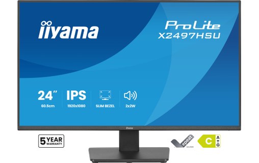 Écran 23,8" iiyama ProLite X2497HSU-B1 - 120 Hz