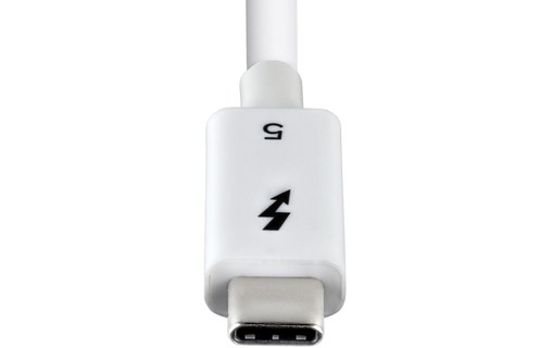 Câble Thunderbolt 5 StarTech - 80 Gbit/s 240 W - 1 m - Blanc