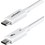 Câble Thunderbolt 5 StarTech - 80 Gbit/s 240 W - 1 m - Blanc