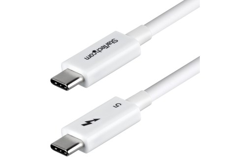 Câble Thunderbolt 5 StarTech - 80 Gbit/s 240 W - 1 m - Blanc