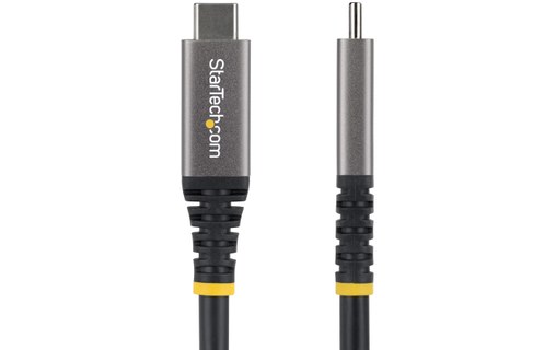 Câble USB-C - StarTech - 60 W 4K 20 Gbit/s - USB 4 - 3 m - Noir