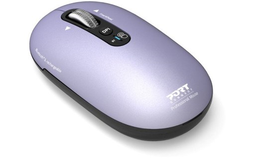 Souris sans fil PORT Designs Pure Mac - Lavande - Ergonomique