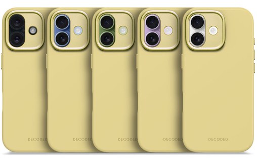 Coque MagSafe pour iPhone 17 - Decoded Silicone - Jaune