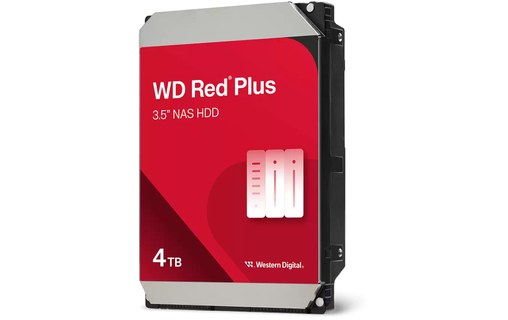 Western Digital WD Red Plus 4 To - Disque dur 5400 tr/min pour NAS - WD40EFZZ