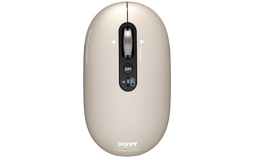 Souris sans fil PORT Designs Pure Mac - Beige - Ergonomique