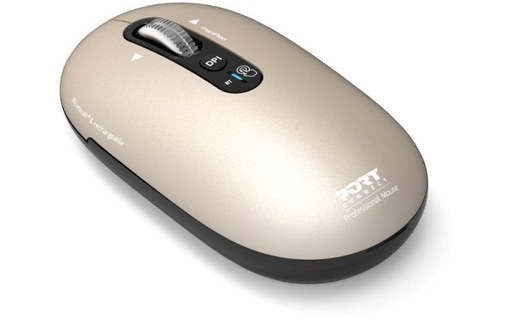 Souris sans fil PORT Designs Pure Mac - Beige - Ergonomique
