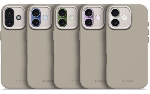 Coque MagSafe pour iPhone 17 - Decoded Silicone - Taupe