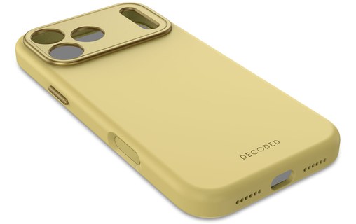 Coque MagSafe pour iPhone 17 Pro Max - Decoded Silicone - Jaune