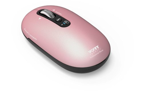 Souris sans fil PORT Designs Pure Mac - Rose - Ergonomique