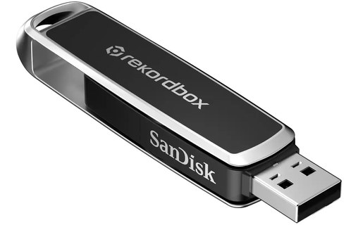 Clé USB-C et USB-A SanDisk DJ 512 Go - Noir