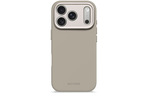 Coque MagSafe pour iPhone 17 Pro - Decoded Silicone - Taupe