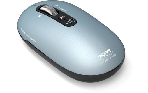 Souris sans fil PORT Designs Pure Mac - Bleue - Ergonomique