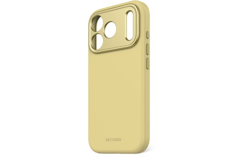 Coque MagSafe pour iPhone 17 Pro - Decoded Silicone - Jaune