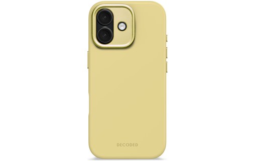 Coque MagSafe pour iPhone 17 - Decoded Silicone - Jaune
