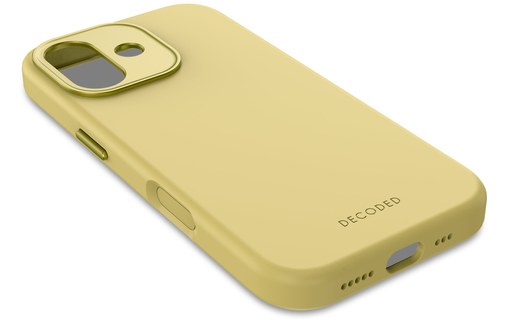 Coque MagSafe pour iPhone 17 - Decoded Silicone - Jaune