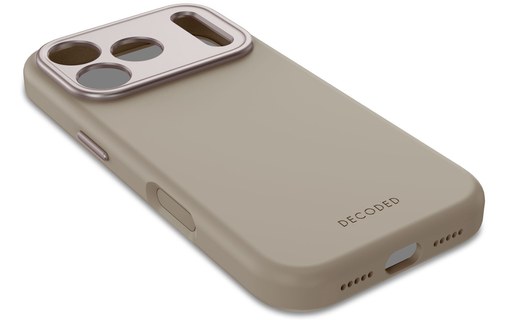 Coque MagSafe pour iPhone 17 Pro - Decoded Silicone - Taupe