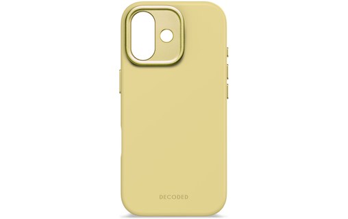 Coque MagSafe pour iPhone 17 - Decoded Silicone - Jaune
