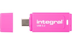Clé USB-C Integral Neon-C 64 Go - Rose - USB 3.2
