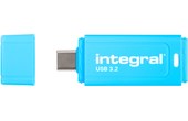 Clé USB-C Integral Neon-C 64 Go - Bleu - USB 3.2