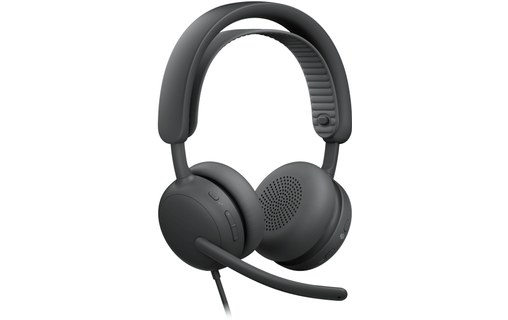Micro-casque Logitech Zone Wired 2 for Business - Version Teams Stéréo, Graphite