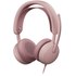 Micro-casque Logitech Zone Wired 2 for Business - Version Teams Stéréo, Rose