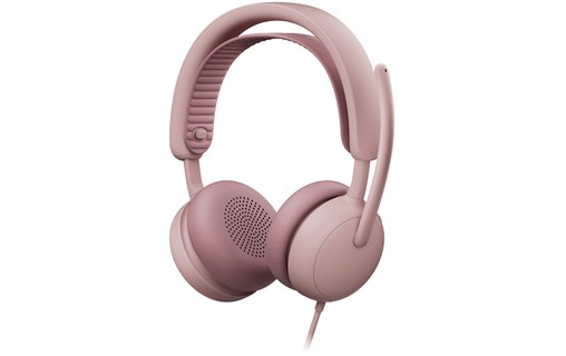 Micro-casque Logitech Zone Wired 2 for Business - Version Teams Stéréo, Rose