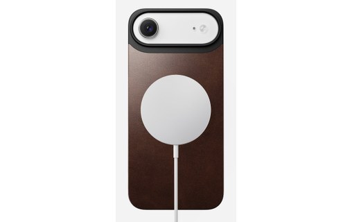 Coque MagSafe pour iPhone Air - Nomad Mag Leather - Brune