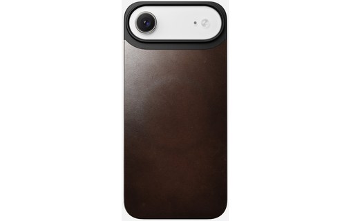 Coque MagSafe pour iPhone Air - Nomad Mag Leather - Brune