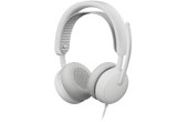 Micro-casque Logitech Zone Wired 2 for Business - Version Teams Stéréo, Blanc