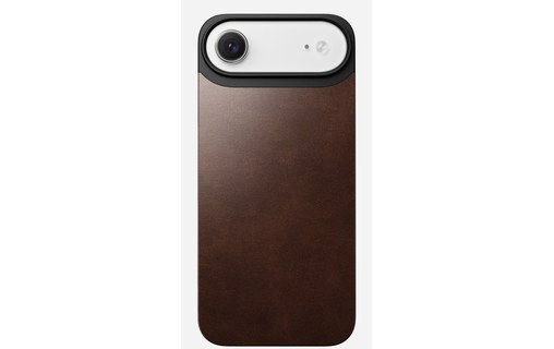 Coque MagSafe pour iPhone Air - Nomad Mag Leather - Brune