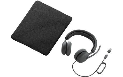 Micro-casque Logitech Zone Wired 2 for Business - Version Teams Stéréo, Graphite