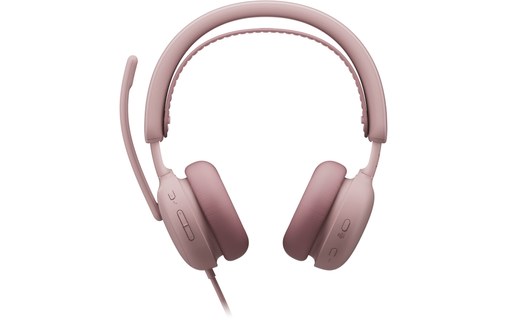 Micro-casque Logitech Zone Wired 2 for Business - Version Teams Stéréo, Rose