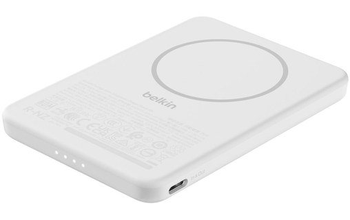 Batterie externe magnétique 5000 mAh - Belkin BoostCharge Slim - Blanche