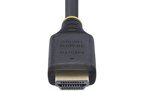 Câble HDMI 2.0 4K @ 60Hz - StarTech - 2,4 m - Noir - HDMI2-CABLE-4K60-8F