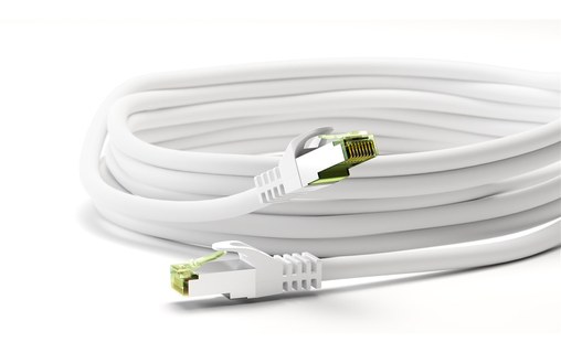 Câble ethernet RJ45 Cat 8.1 SSTP - Goobay - 5 m - Blanc