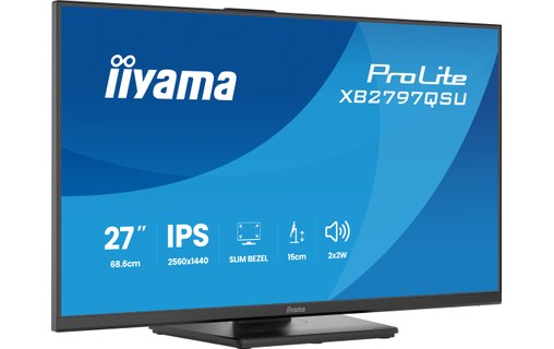 Écran 27" iiyama ProLite XB2797QSU-B1 - USB-C