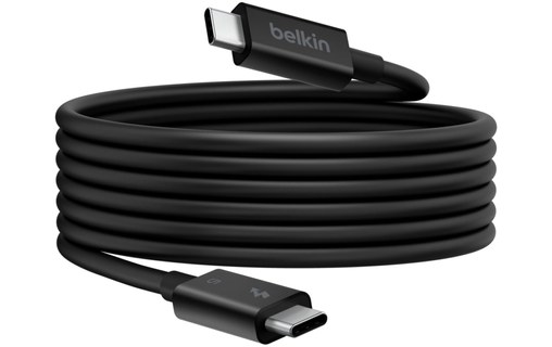 Câble Thunderbolt 5 Belkin Connect - 120 Gbit/s 240 W - 1 m - Noir
